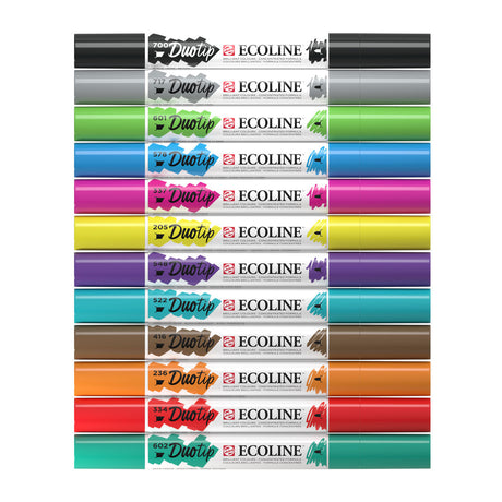 Talens Ecoline Duotip Marker Basisset, 12-tlg.