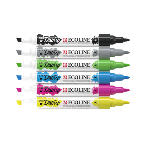 Talens Ecoline Duotip Marker Basisset, 6-tlg.