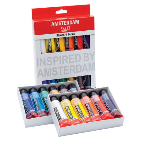 Talens Amsterdam Acrylfarben-Standardset, 12-tlg.