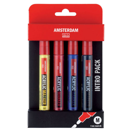 Amsterdamer Acrylmarker-Intro-Set | 4 Farben