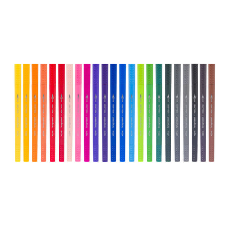 Bruynzeel Fineliner-Pinselstift-Set – 24 Farben zum Zeichnen.