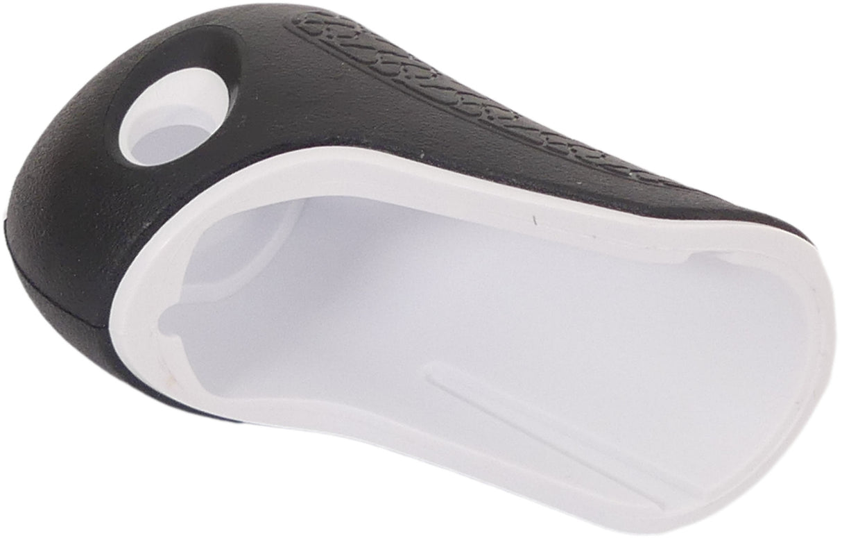 Gazelle Griff Cap Reform Basic 88 mm - schwarz mit weißen Rohrleitungen