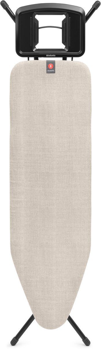 Brabantia Bügelbrett B – für Bügeleisen – 124 x 38 cm – Jeansgrau