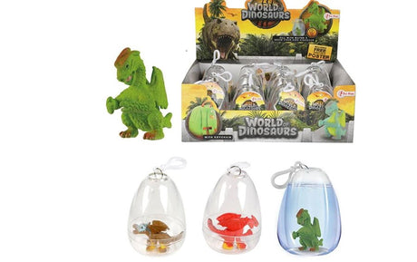 Toi-toys Toi Toys World of Dinosaurs Schlüsselanhänger mit wachsendem Dino im Ei