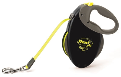 Flexi Retractable Line Giant Tape Neon Schwarz Gelb