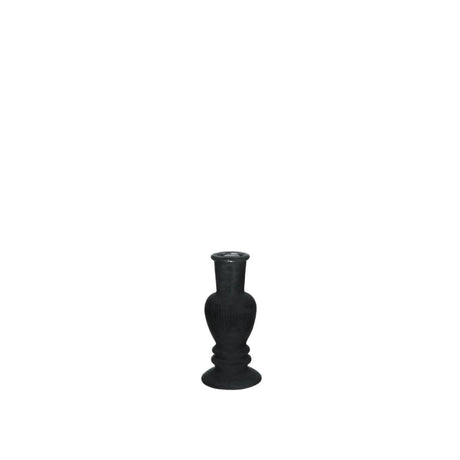 Ideen 4 Jahreszeiten Kerzenständer Vase Venedig Samt schwarz ø5cm