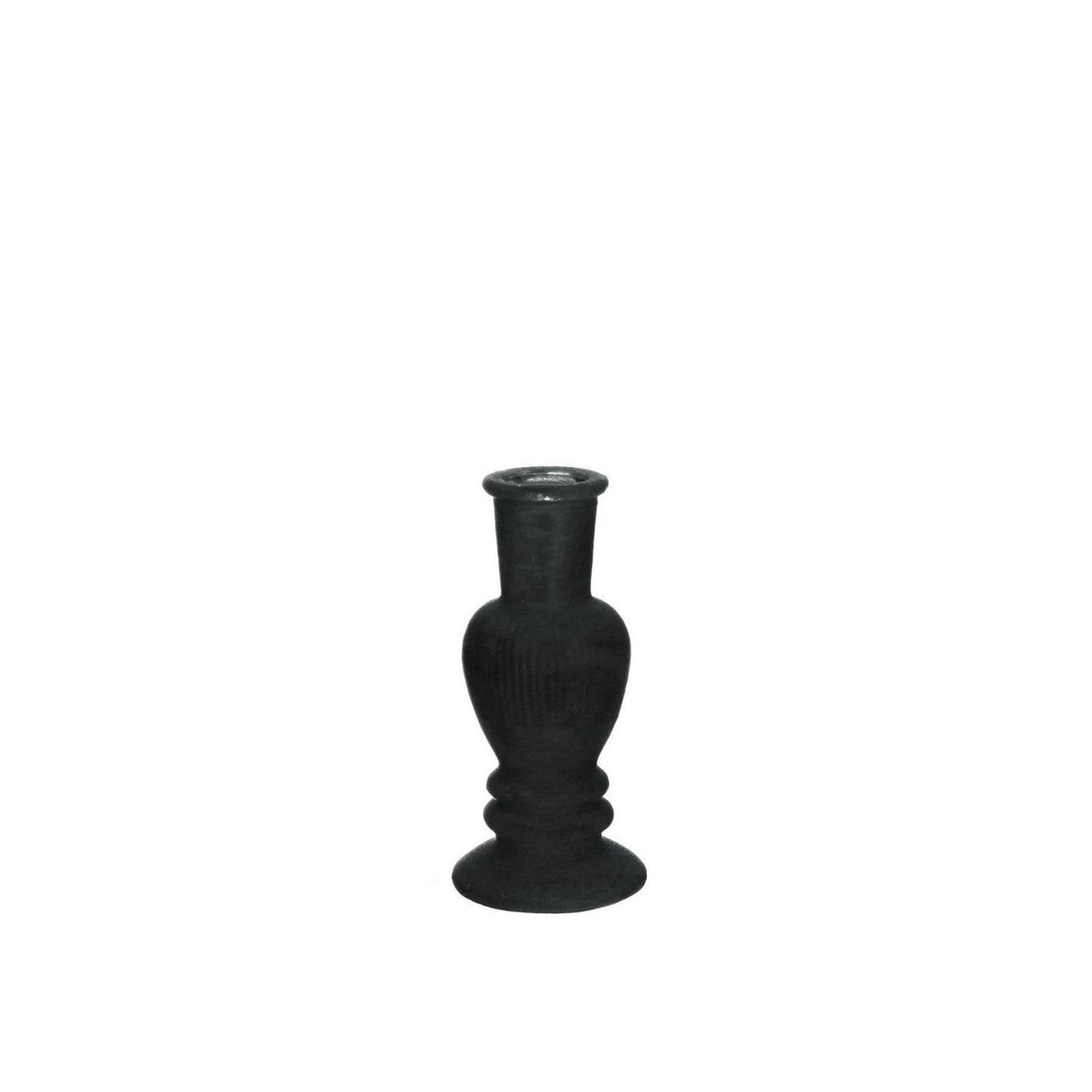 Ideen 4 Jahreszeiten Kerzenständer Vase Venedig Samt schwarz ø6cm