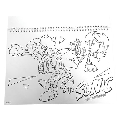 Sonic schetsboek a4 spiraal - 40 vellen met stickers