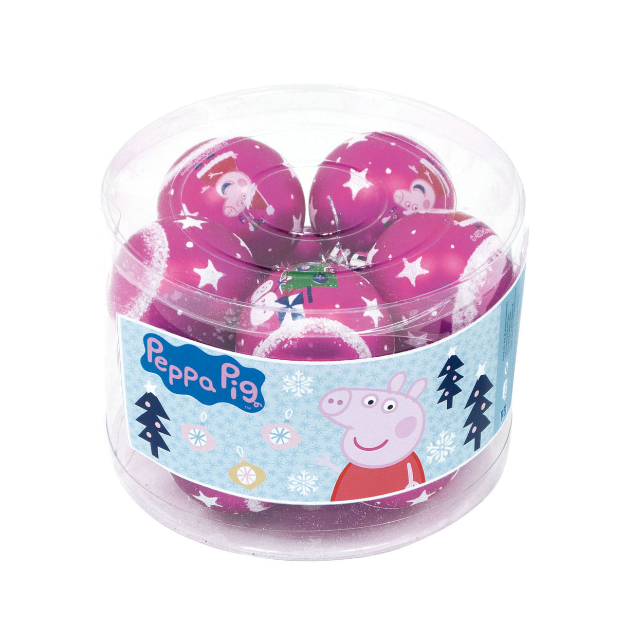 Peppa pig kinder kerstballen , 10st.