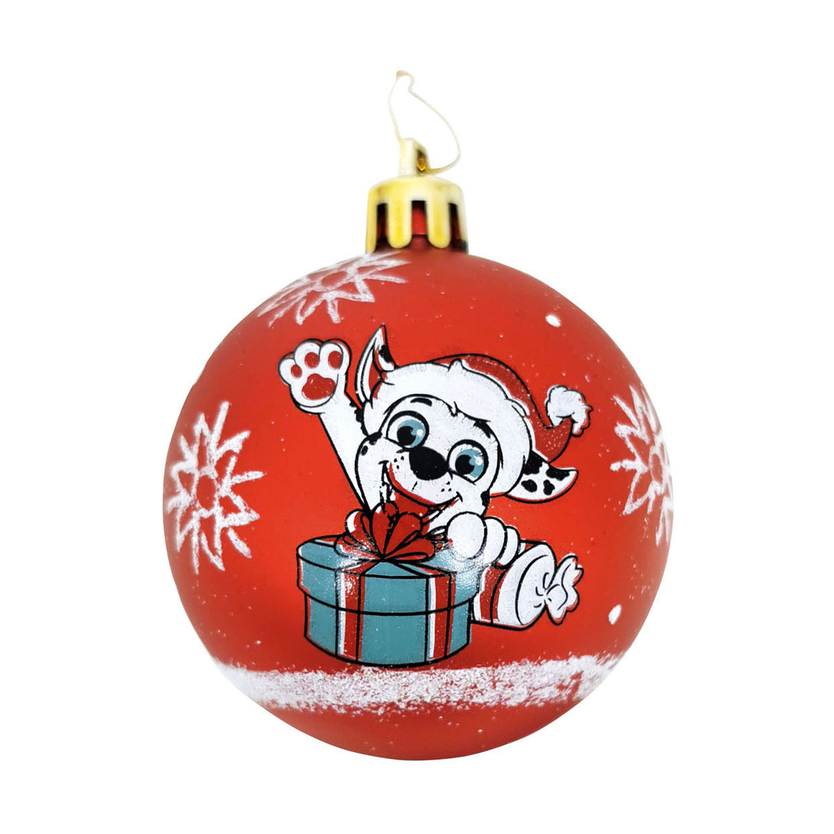 Paw patrol kinder kerstballen rood, 6st.