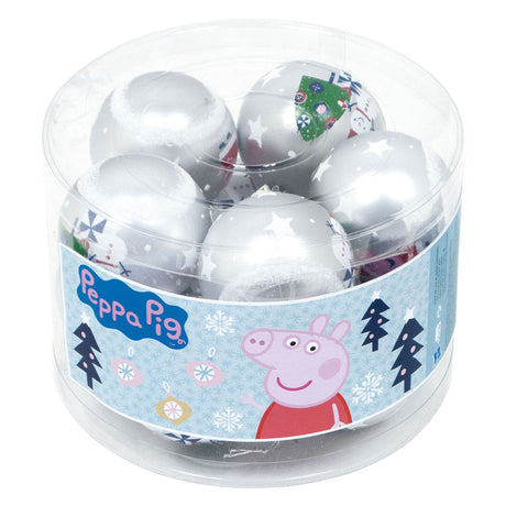 Peppa pig kerstballen - 10st
