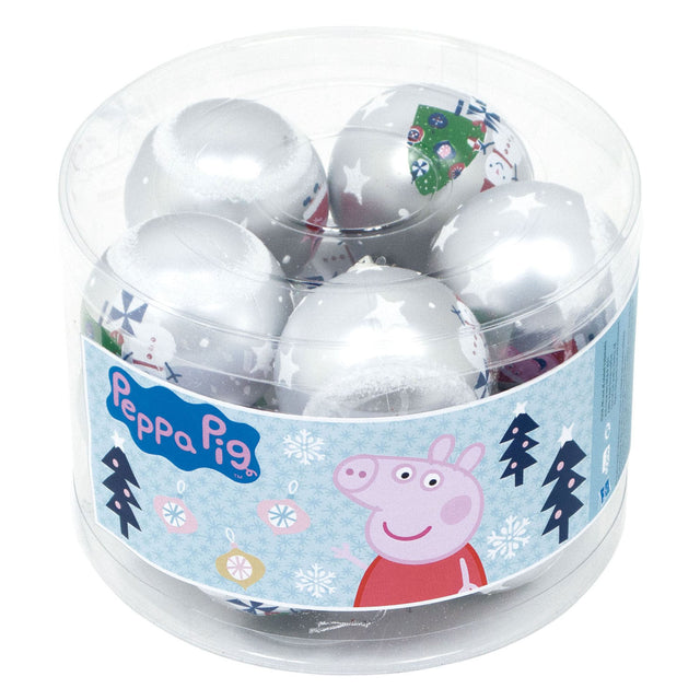 Peppa pig kerstballen - 10st