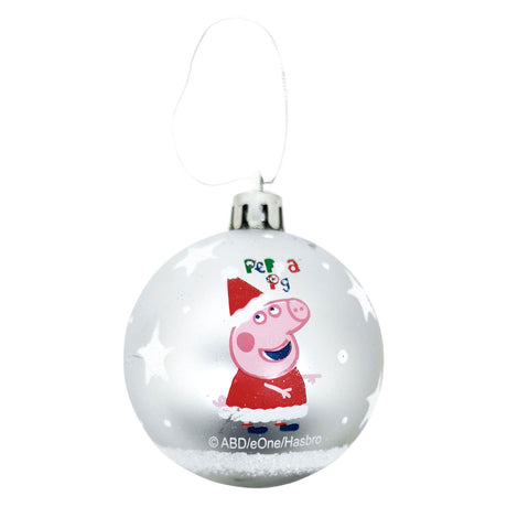 Peppa pig kerstballen - 10st