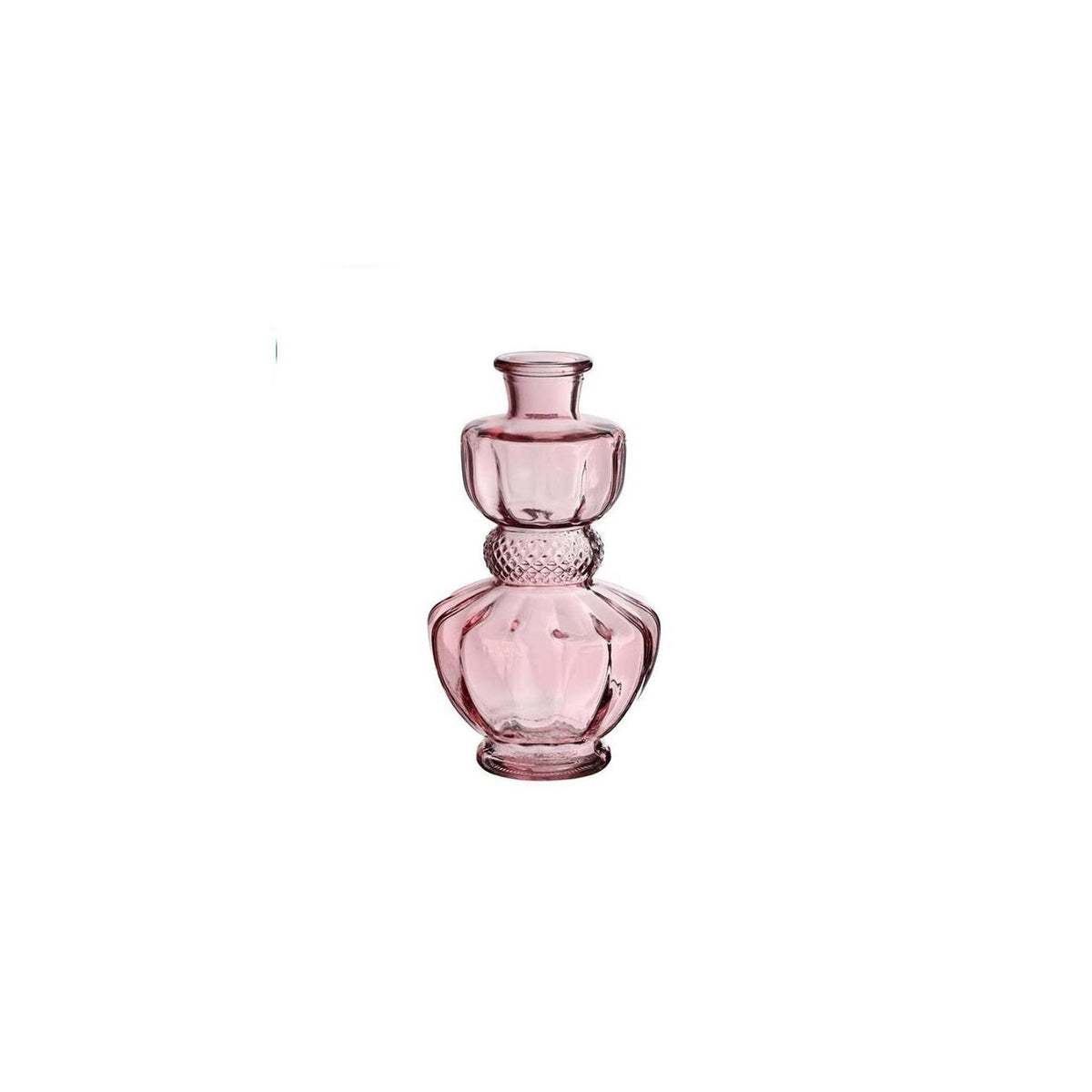 Ideas 4 seasons bellagio vaas glas ø8,5xh15cm licht roze