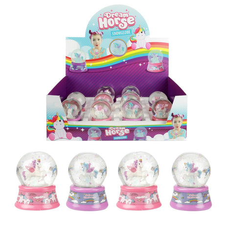Toi-toys Traumpferd Schneekugel Einhorn 2-fach sortiert