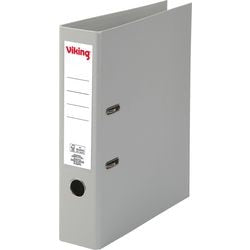 Ordner viking h6903-gs a4 karton, pp (polypropeen) grijs staand 2-rings 1 stuk