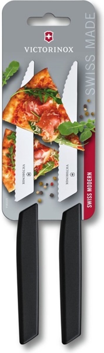Victorinox swiss modern steakmessenset - 2-delig - zwart