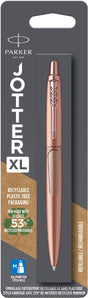 Parker Jotter XL Kugelschreiber | einfarbig mattes Roségold | mittlerer Punkt | blaue Tinte