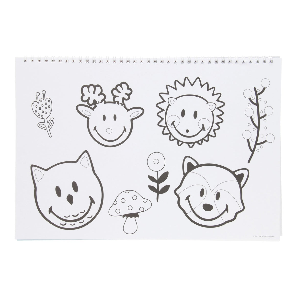 Smiley Sketch Block mit Aufklebern