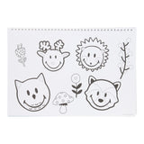 Smiley Sketch Block mit Aufklebern