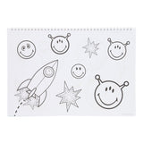 Smiley Sketch Block mit Aufklebern
