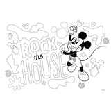 Mickey Mouse Mickey Mouse Malvorlagen mit Schablonen- und Aufkleber -Kochfeld