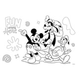 Mickey Mouse Mickey Mouse Malvorlagen mit Schablonen- und Aufkleber -Kochfeld