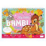 Disney-Bambi-Malvorlagen mit Schablone und Stickerbogen