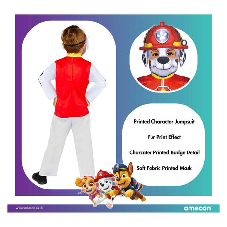Paw Patrol Kinderkostüm Marshall, 3-4 Jahre alt