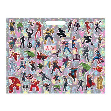 Avengers-Zeichenblock mit Aufklebern und 3 Buntstiften, 40 Blatt