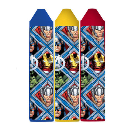 Avengers-Zeichenblock mit Aufklebern und 3 Buntstiften, 40 Blatt