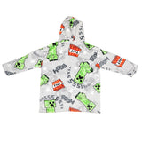Minecraft Kinder-Fleece-Hoodie-Deckenpullover, 7–14 Jahre