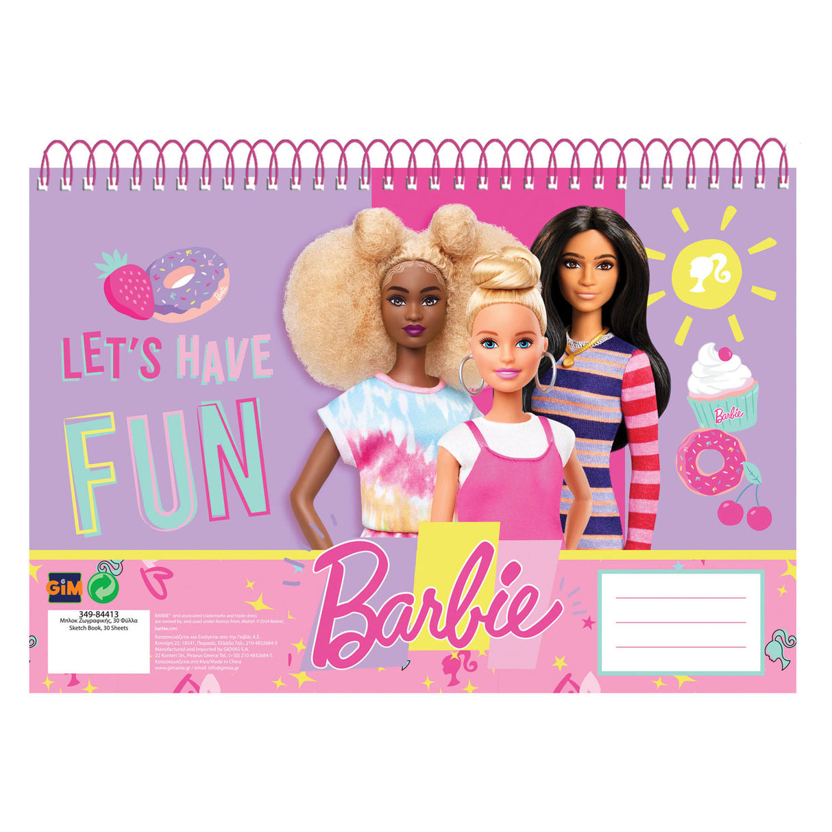 Barbie-Zeichenblock, 30 Blatt