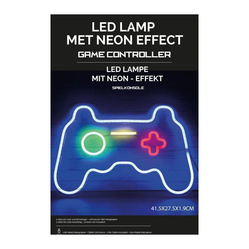 Gamecontroller mit Neon-LED-Lampe