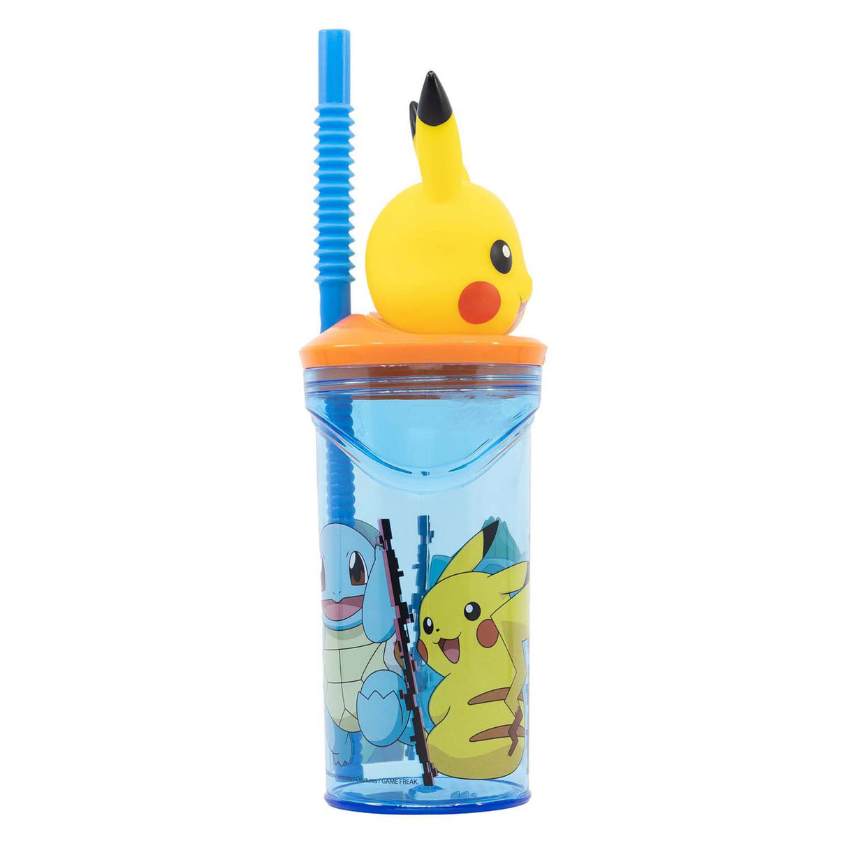 Pokémon 3D-Trinkflasche mit Strohhalm, 360 ml