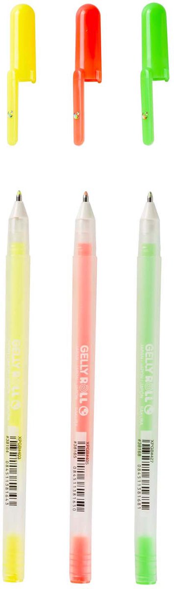 Sakura Moonlight Set mit 3 Gelstiften Happy