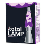 Lavalamp Silber Purpur, 40 cm