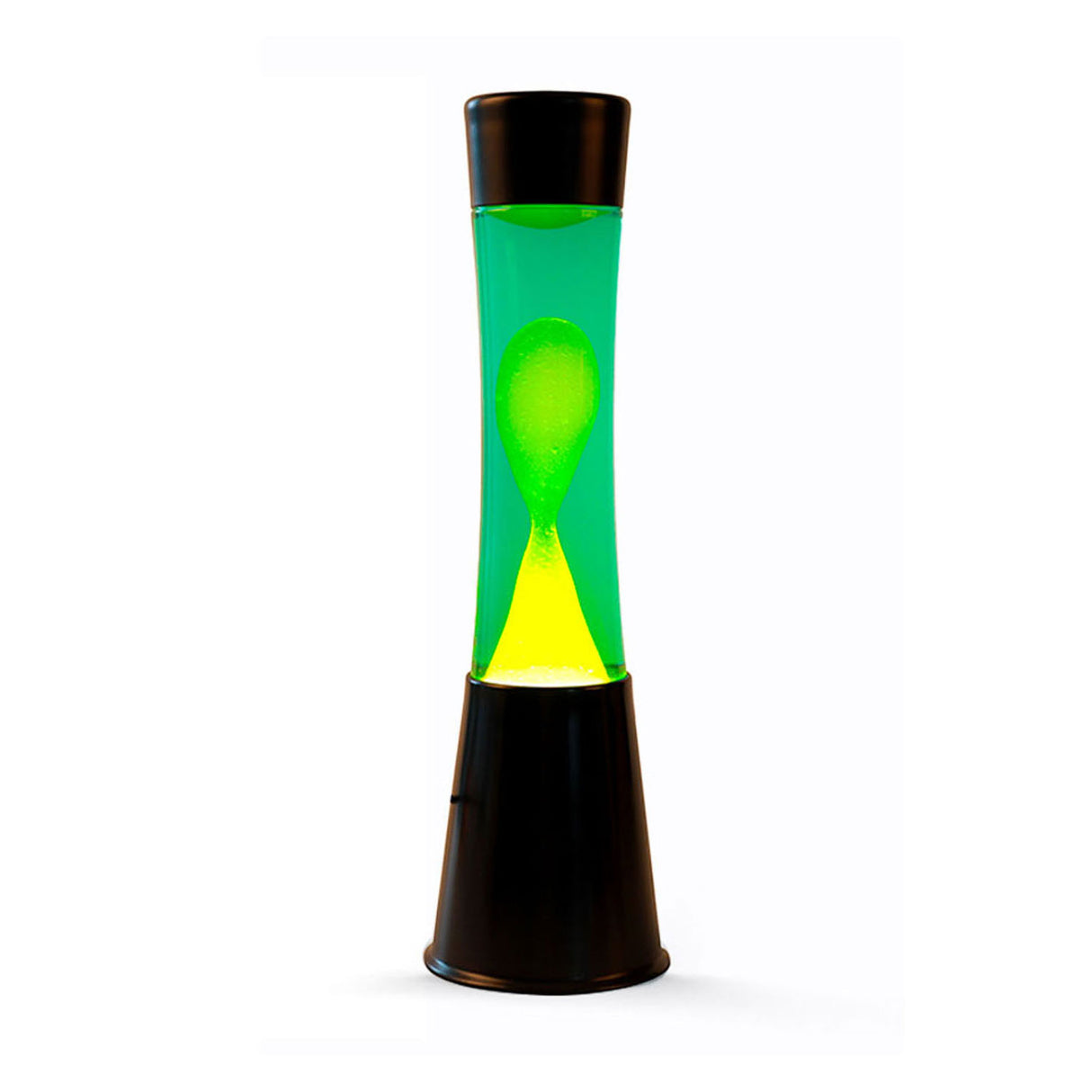 Itotal lavalamp schwarz grün gelb, 40 cm