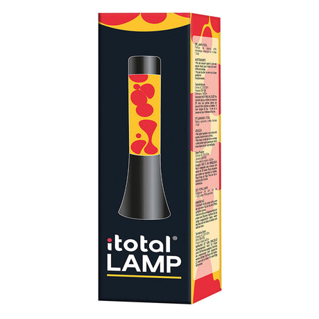 Itotal Lavalampe schwarz orange rot, 30cm