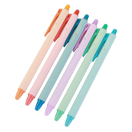 Itotal löschbare Kugelschreiber, 6 Farben