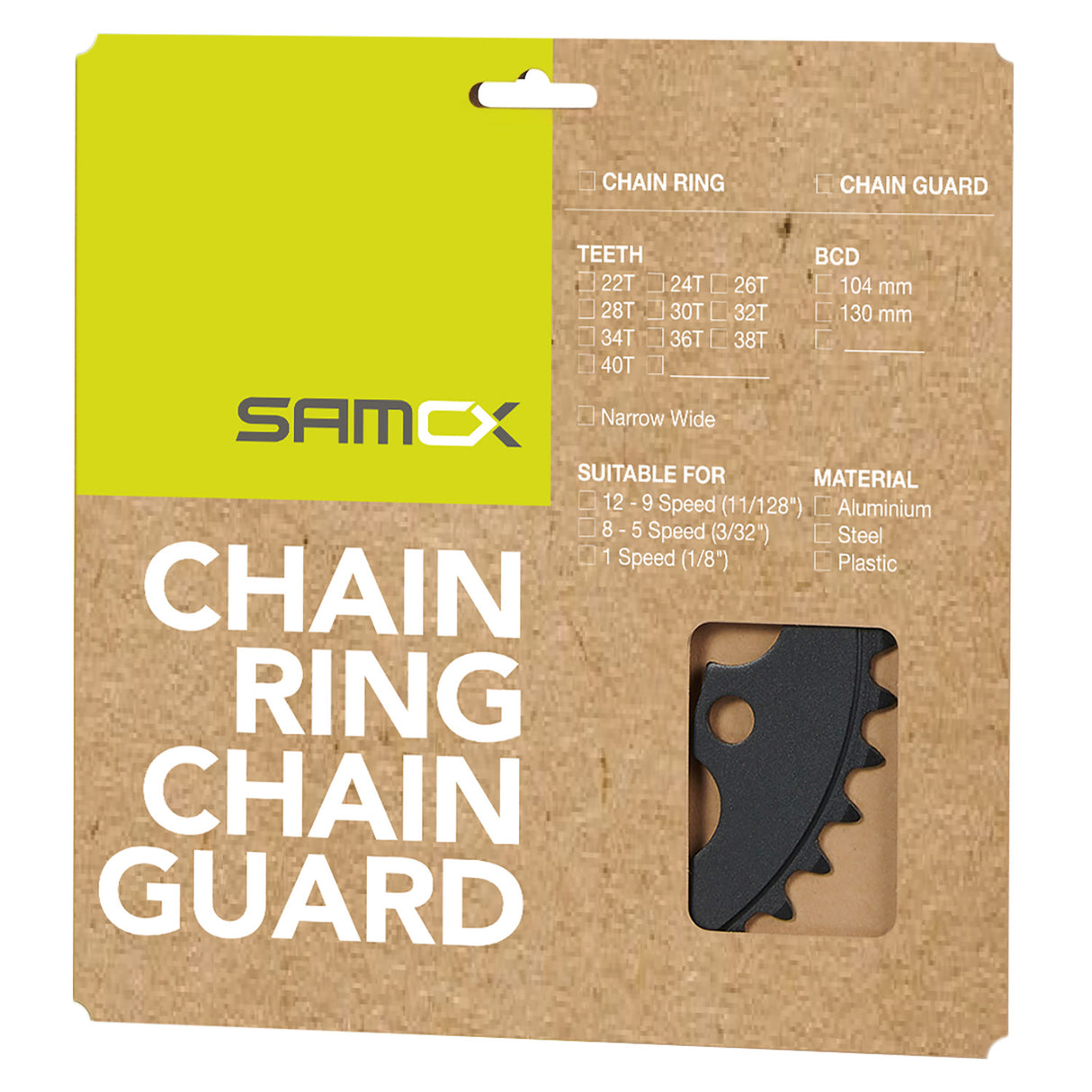 Samox pd-r4-s-nw 38t chainring