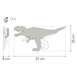 Aus Tjalle und Jaspis – Dino-Wandleuchte T-Rex – Holz