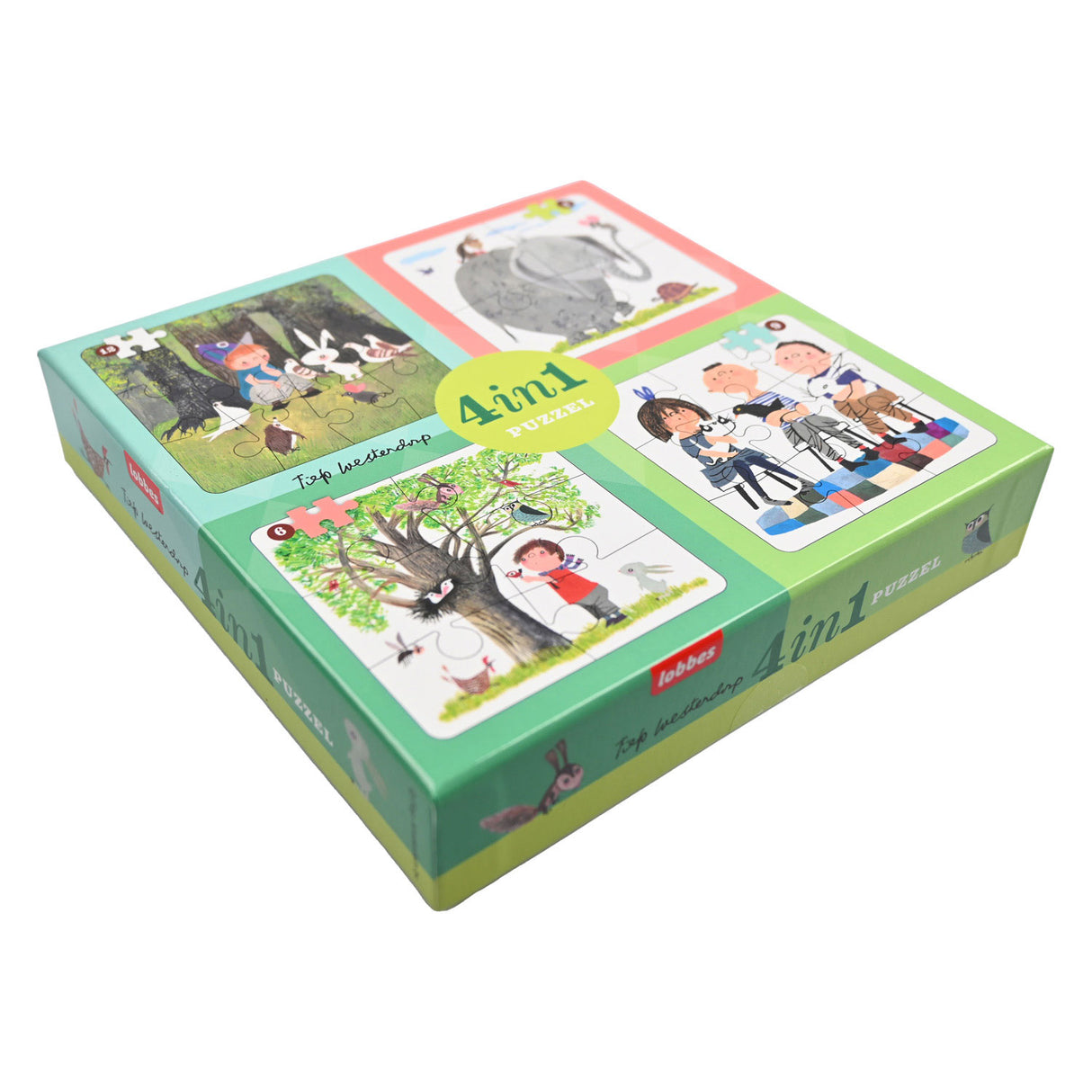 Lobbes Tiere von Fiep 4in1 Puzzle