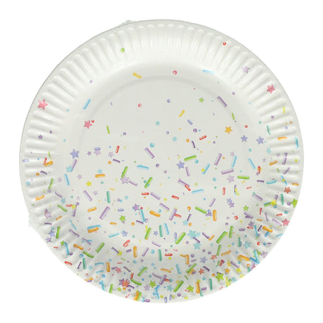 Partyteller aus Papier 18cm, 10 Stk.