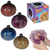 Toi-toys lustiger Glitzer-Quetschball im Netz, 10 cm