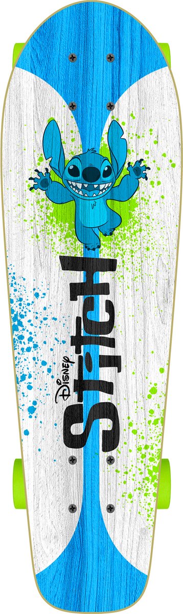 Disney Skateboard 70 x 20 cm Junior weiß blau grün