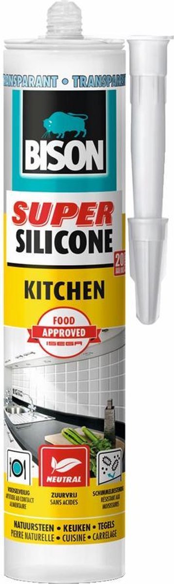 Bison Super Silikon Küche 310 ml transparent
