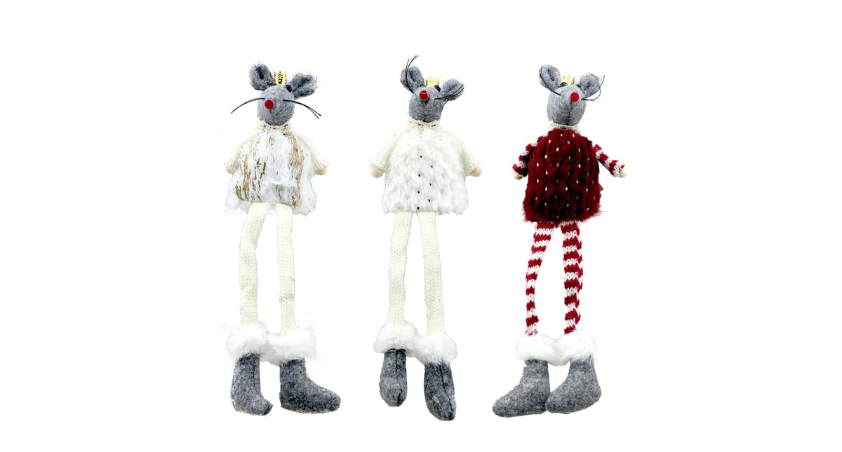 Mouse long legs 3 assorted 28x4x5cm