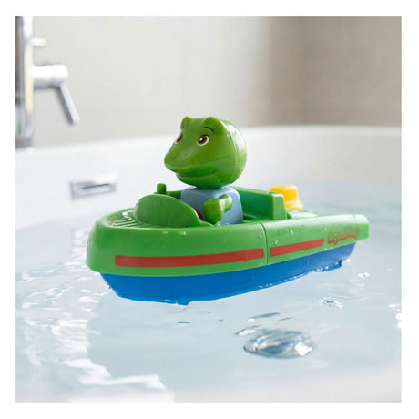Aquaplay - Wasserbahn-Zubehör - Sportboot mit Frosch - Badespielzeug - Grün
