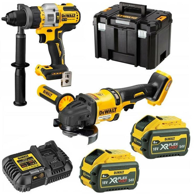 Dewalt combo set 18v dck2016t2t (dcd999, dcg418) 2x6,0ah